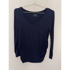 MOTHERHOOD MATERNITY Long Sleeve V-Neckline Top Size L NWT